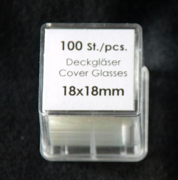 Objektträgerdecke ~RSH5 100 Stück Glas Micro Deckgläser 18x18mm 